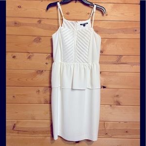 Gianni Bini White Peplum Dress
